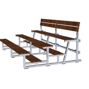 Mobiele tribune 3mtr met 3 zitrijen