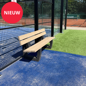 Gerecyclede zitbank met rugleuning