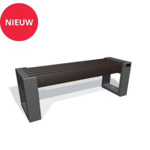 Gerecyclede zitbank zonder rugleuning